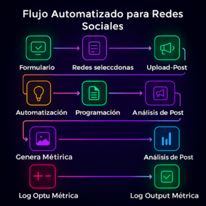Flujo Automatizado para Publicación Multiplataforma en Redes Sociales